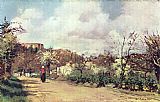 Camille Pissarro Vue de Louveciennes painting